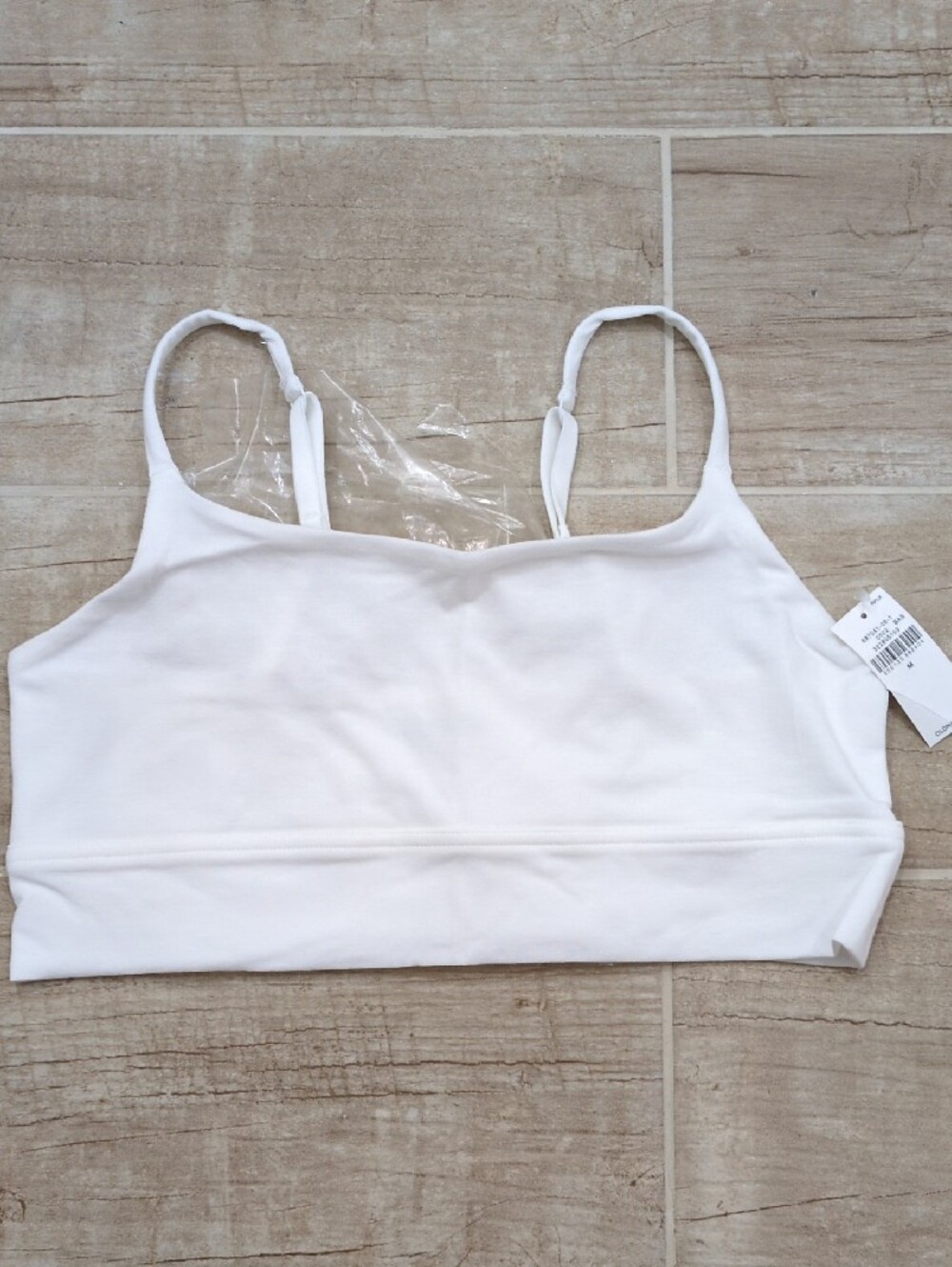 Old Navy White Wireless Bra - Solid White